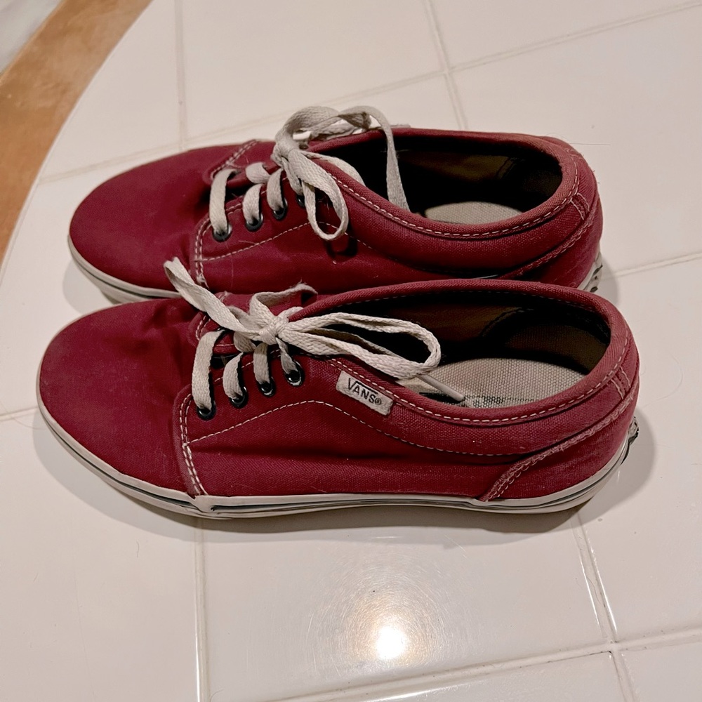 Women’s Red Vans Size 7